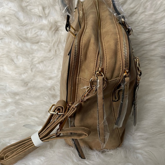 Faux Suede Handbag - Picture 2 of 6